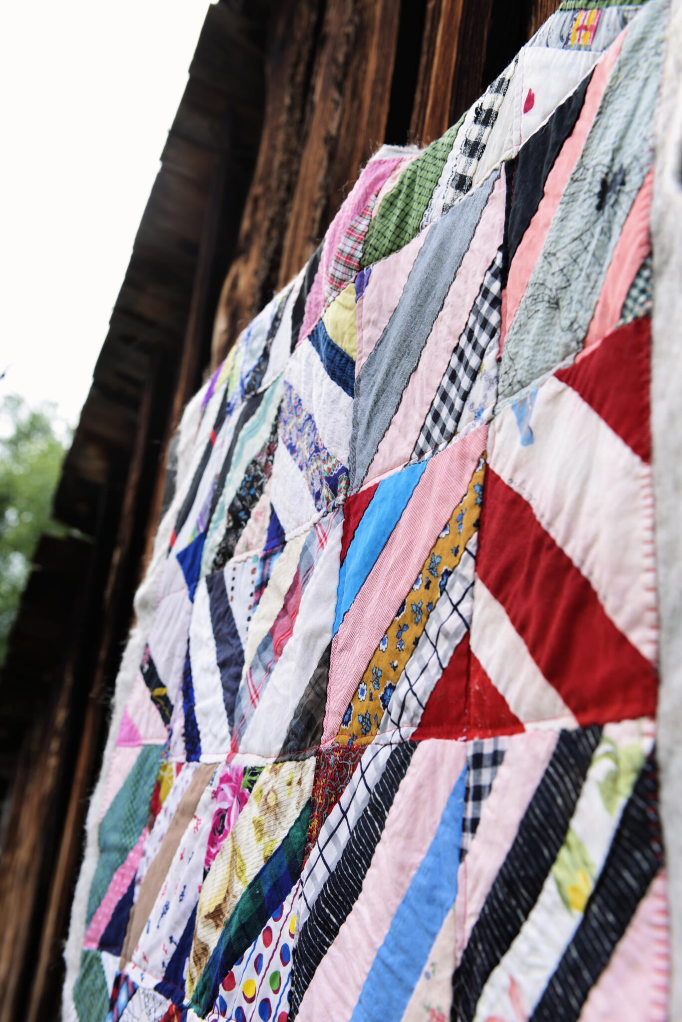 Vintage Quilt on Felted Bison