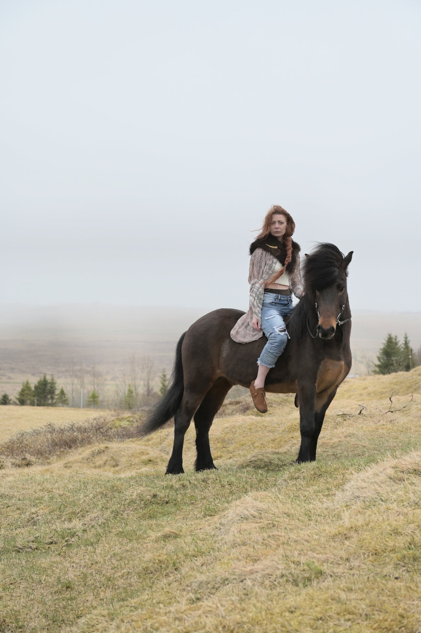 Run with the Wind Duster Bison Trimmed Duster