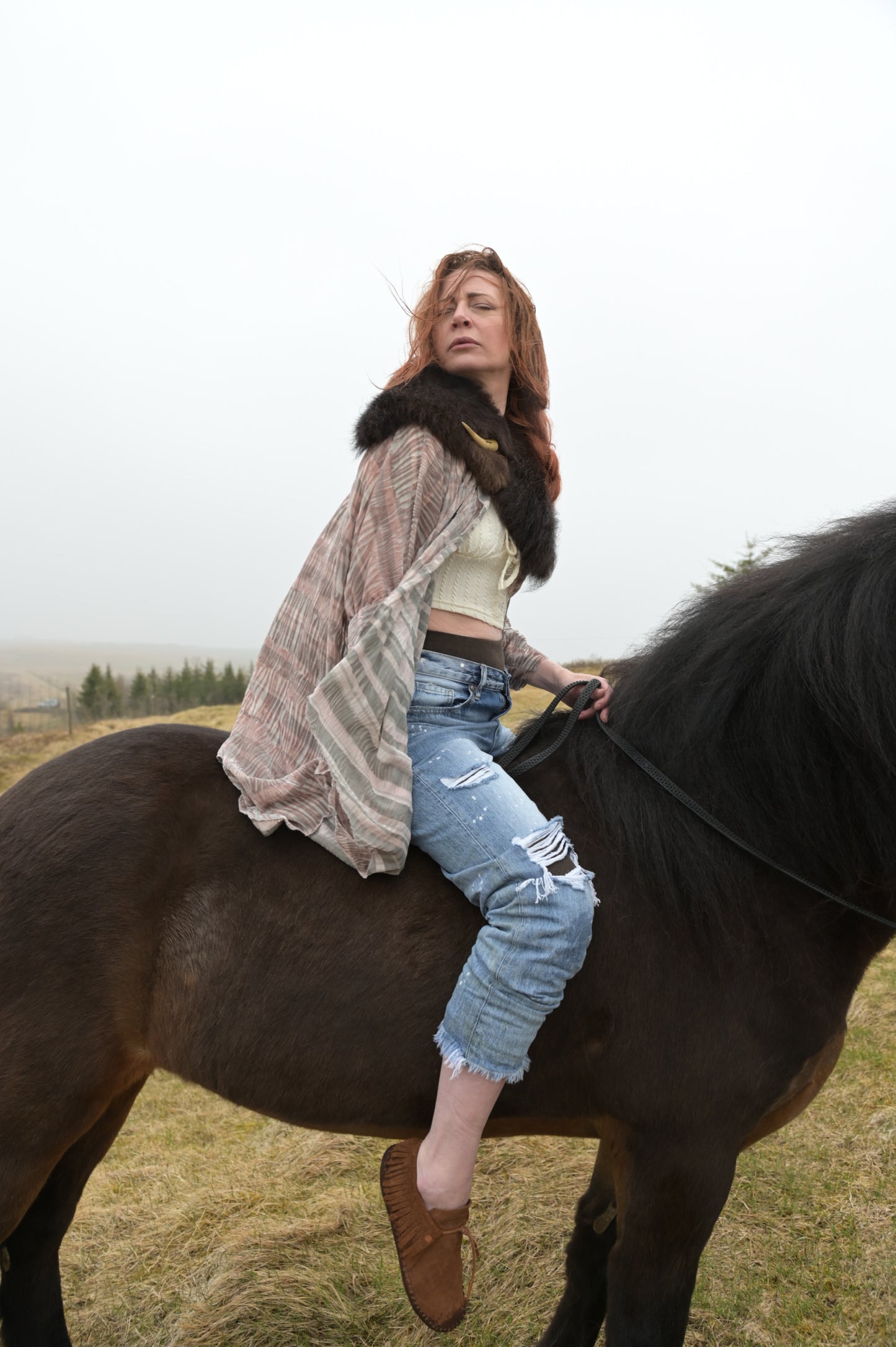 Run with the Wind Duster Bison Trimmed Duster