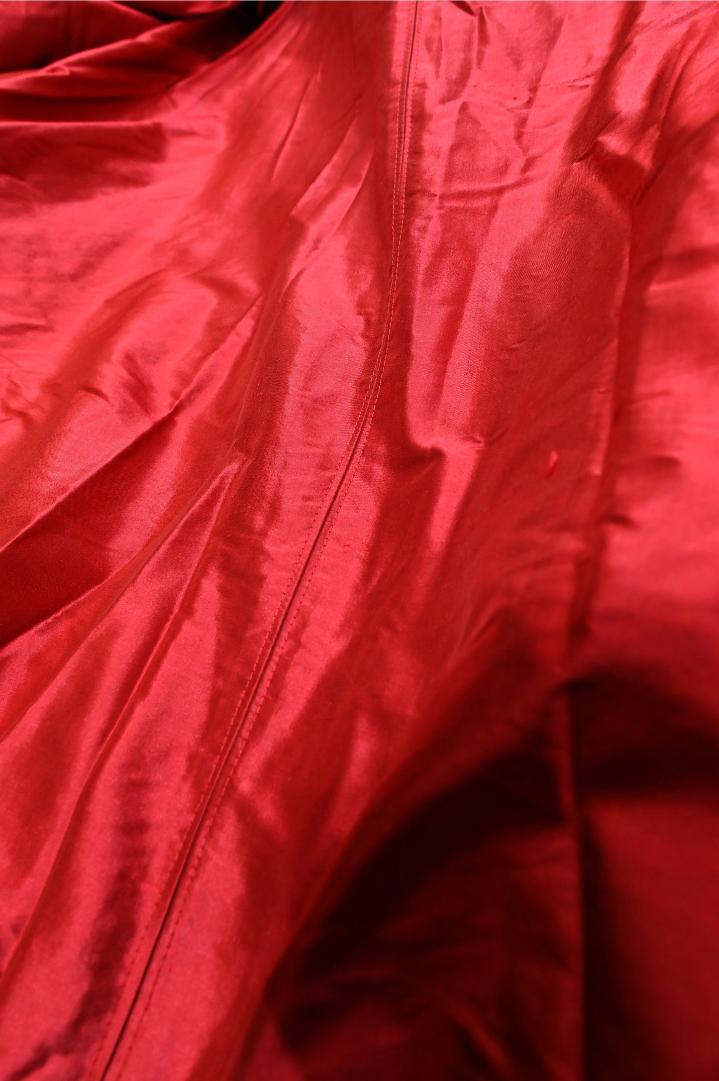 Indian Paintbrush Appliquéd Wool Coat with Bison Trim