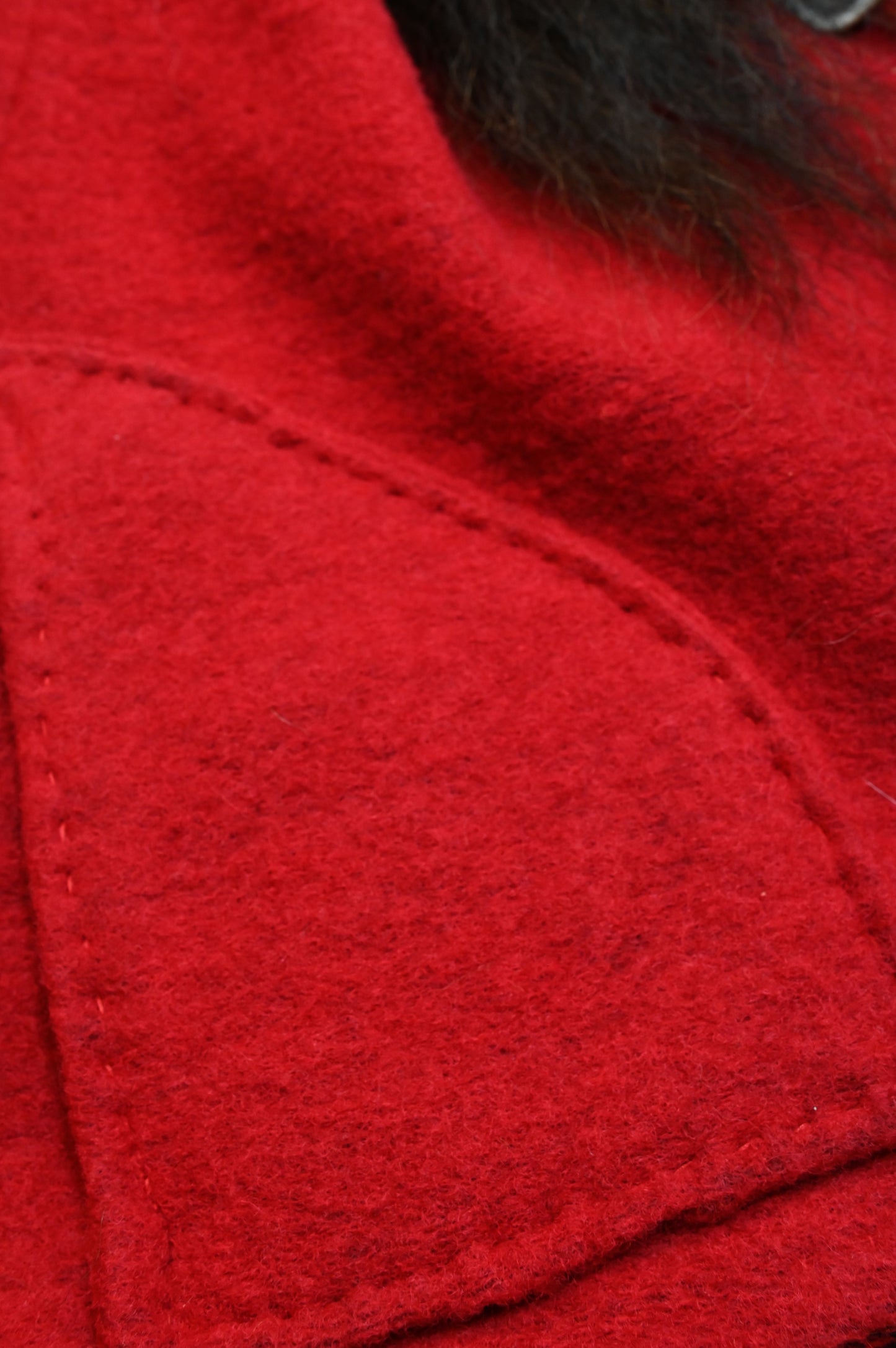 Red Checked Bison Trimmed Vest