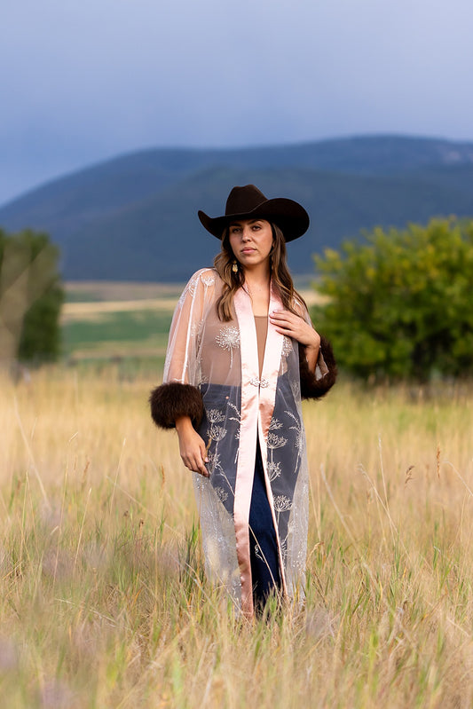 Dandy Lion Bison Trimmed Duster