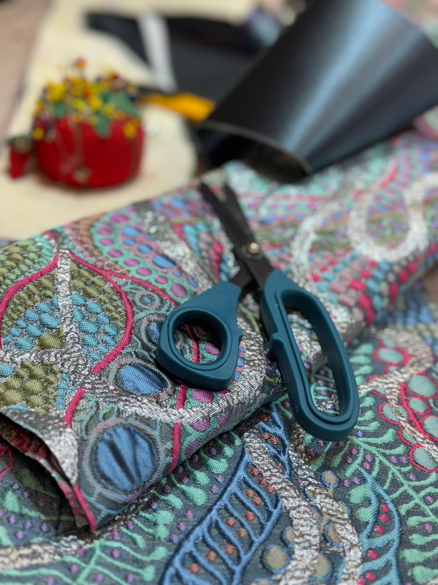 Skye Brocade with Bison Trim