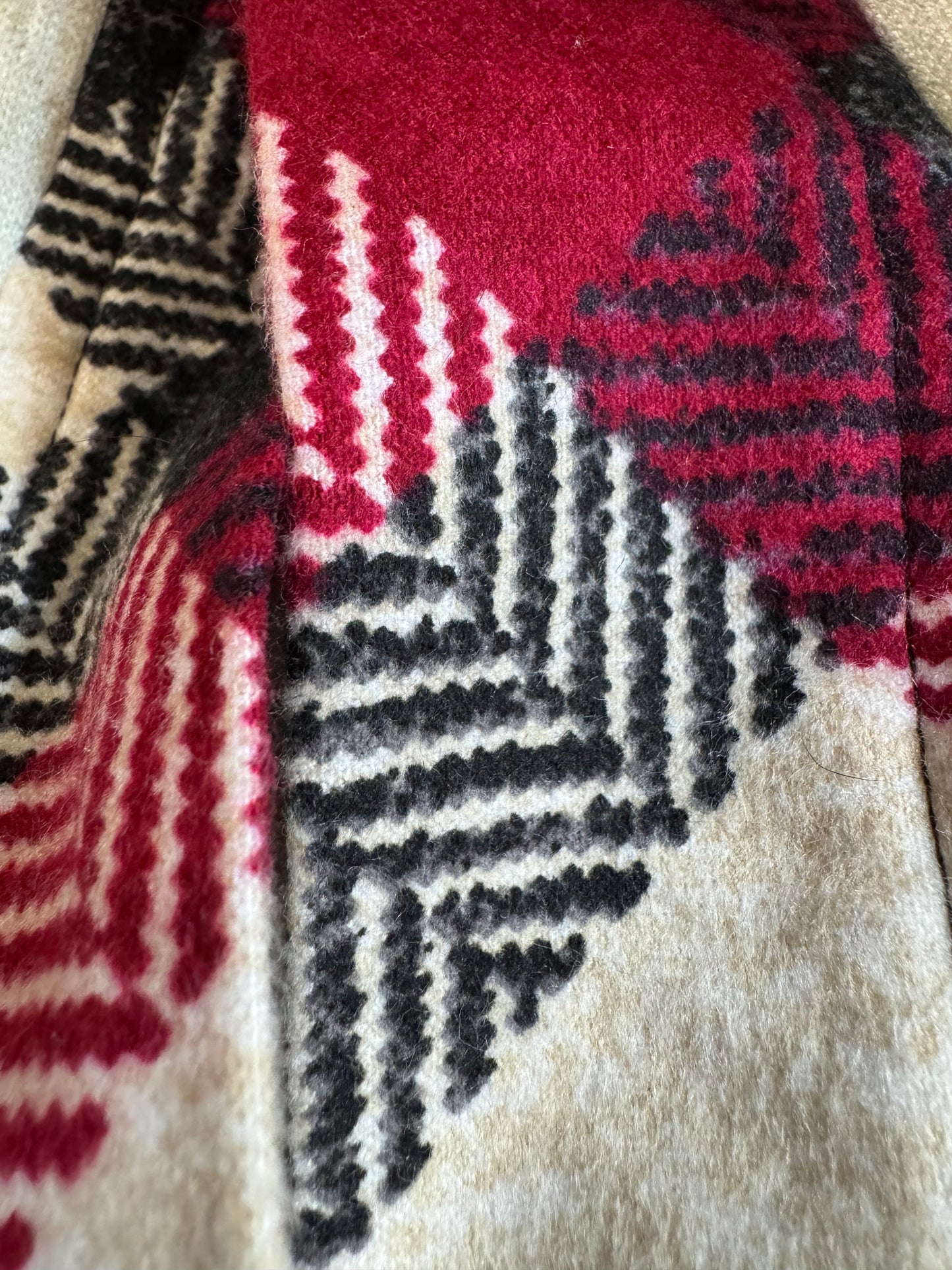 Winter Morning Bison Trimmed Bathrobe