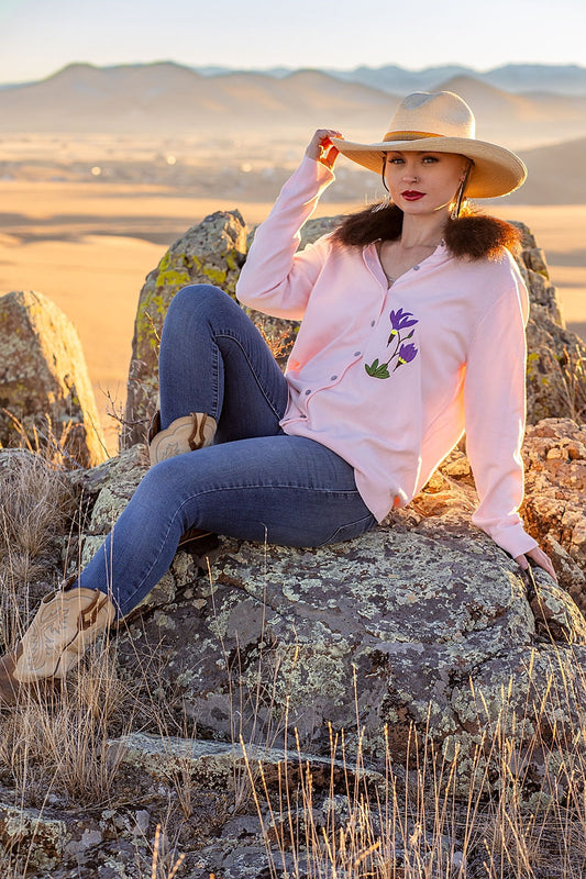 Shooting Star Bison Trimmed Sweater