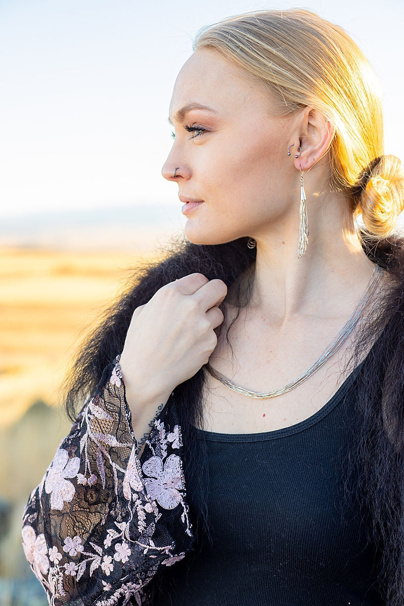 Midnight Rose Bison Trimmed Duster