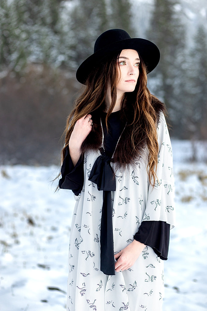 Wednesday's  Bison Trimmed Duster