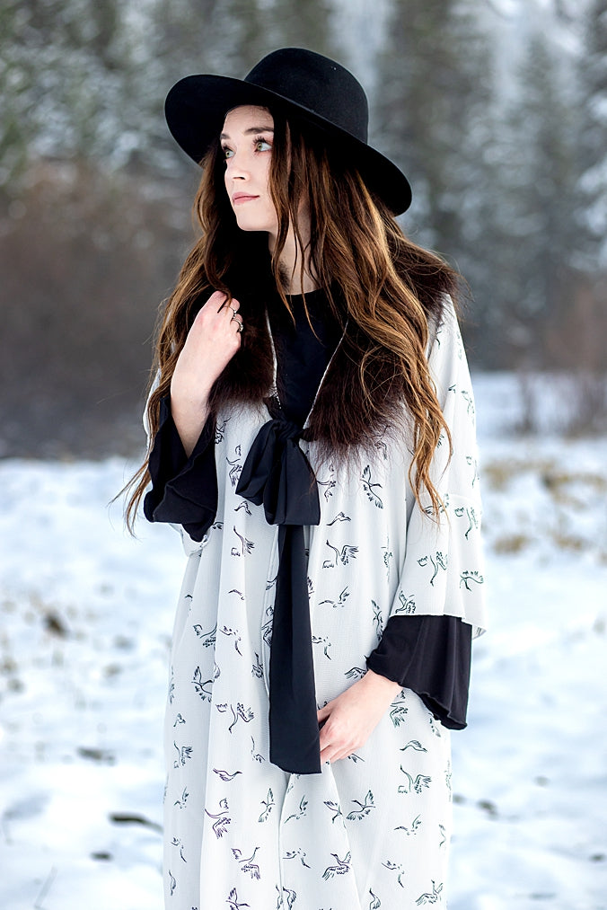 Wednesday's  Bison Trimmed Duster