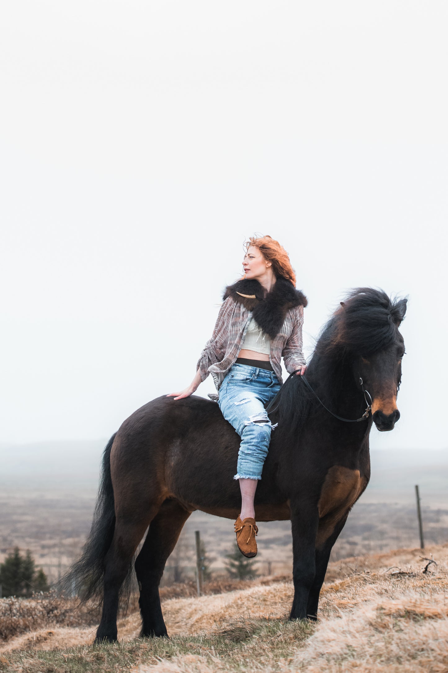 Run with the Wind Duster Bison Trimmed Duster