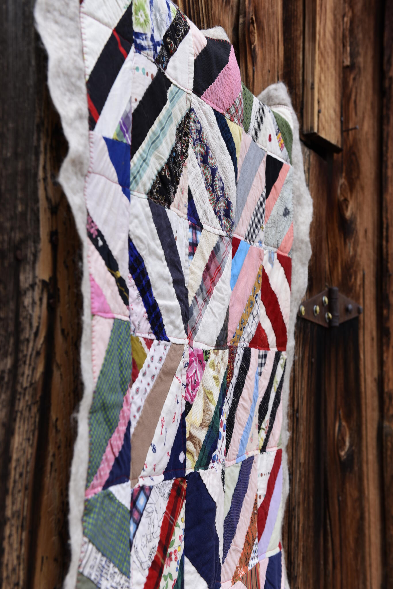 Vintage Quilt on Felted Bison