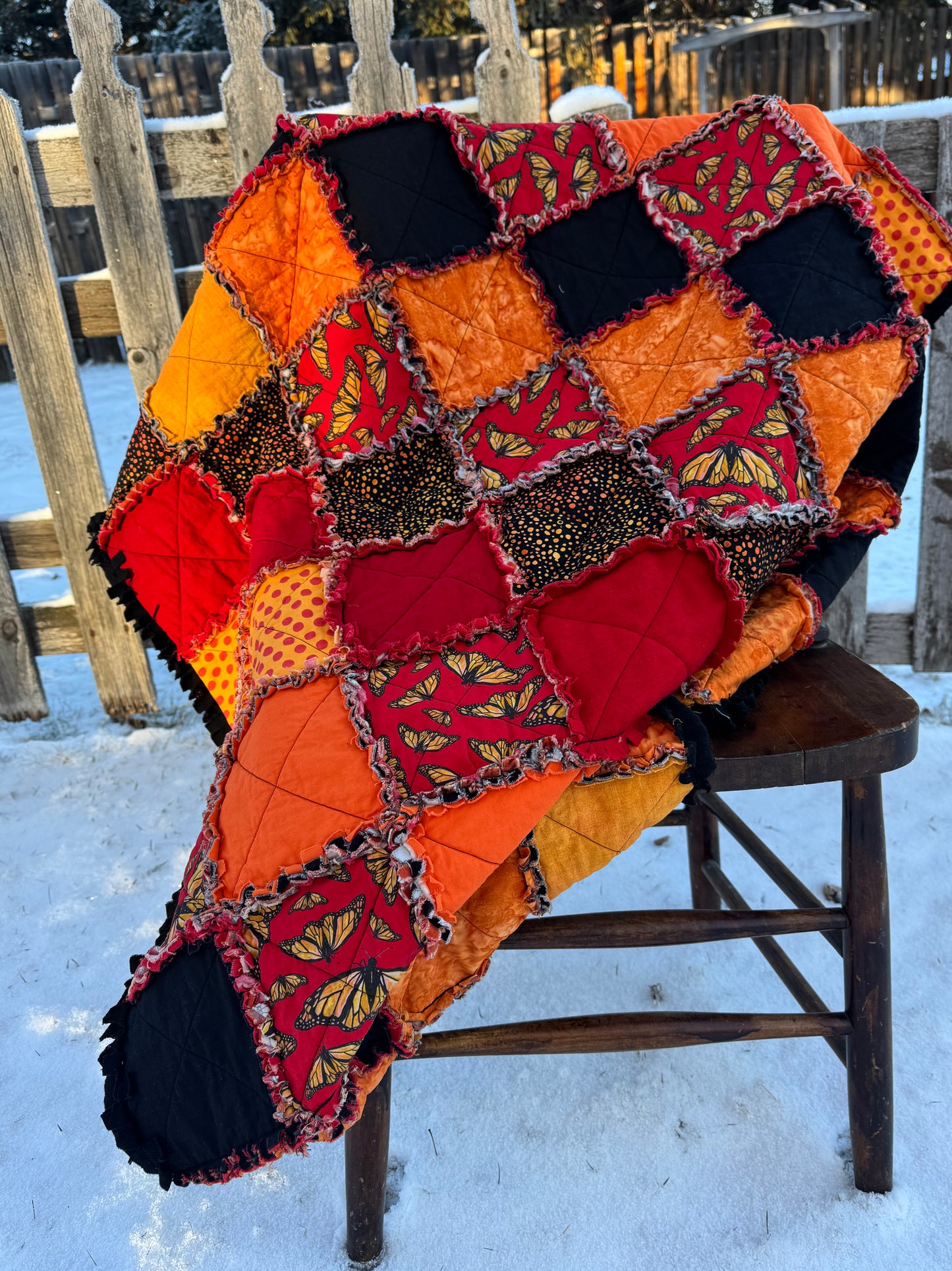 Monarch Butterfly Scrap Quilt