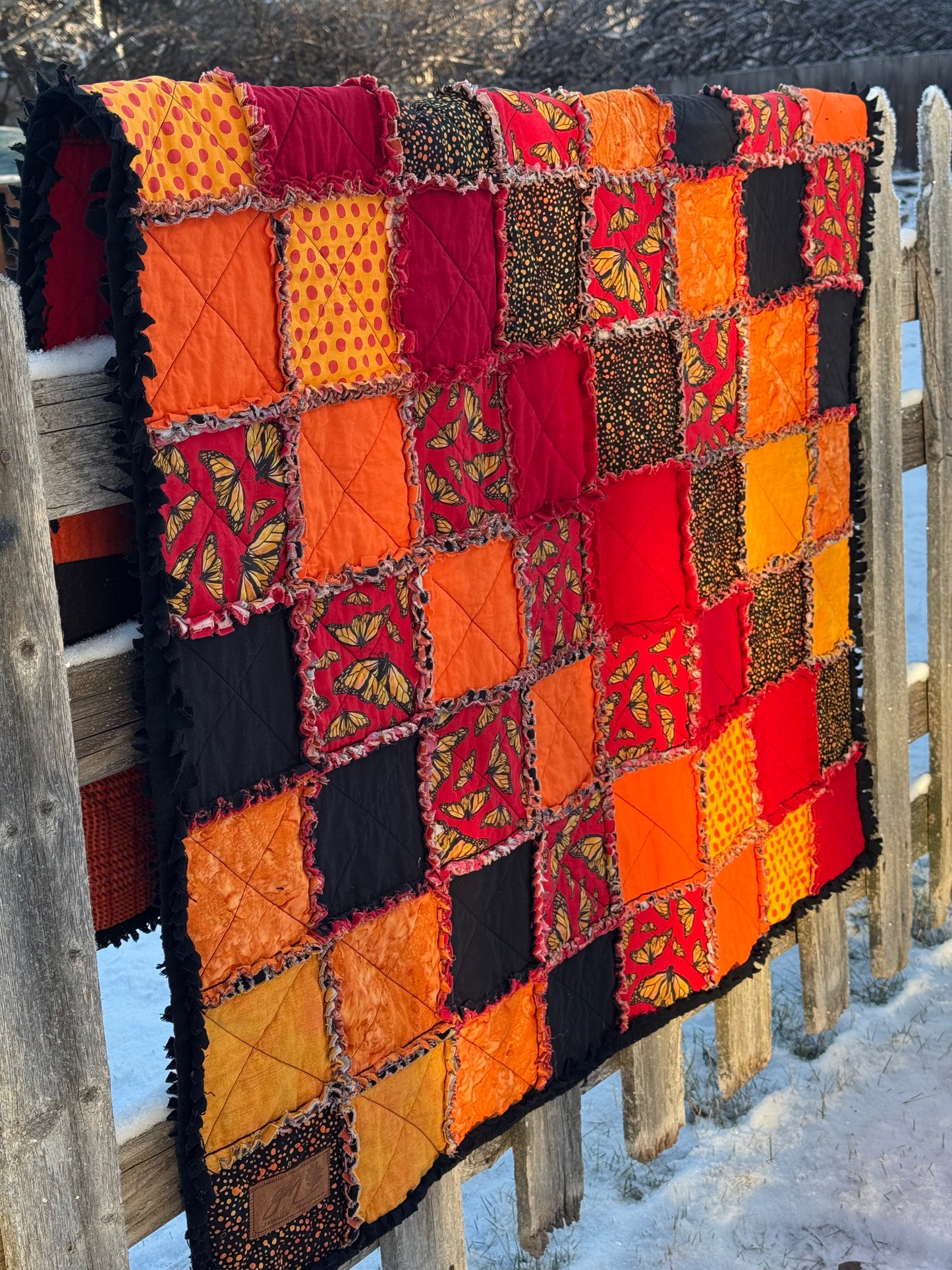 Monarch Butterfly Scrap Quilt