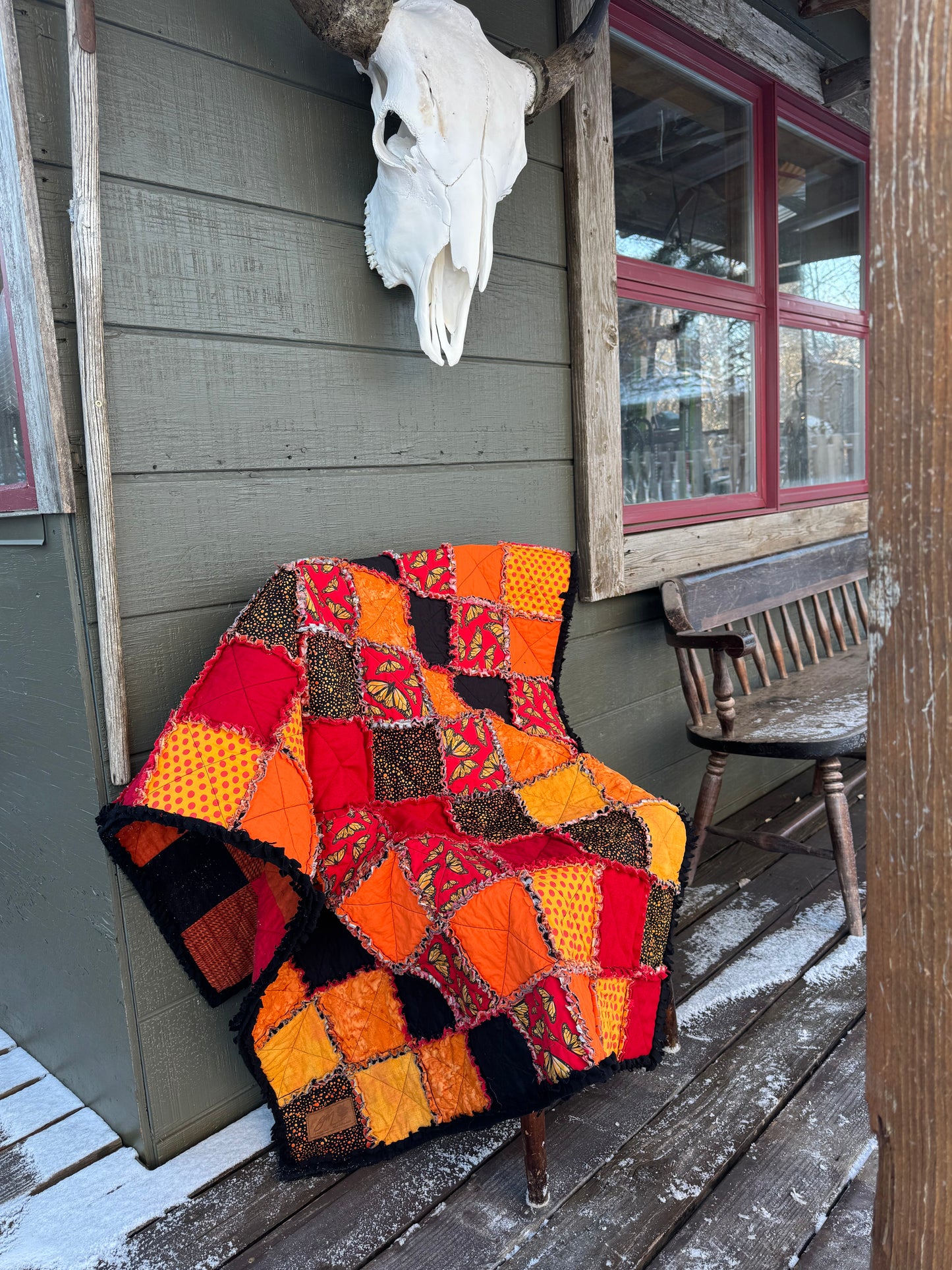 Monarch Butterfly Scrap Quilt