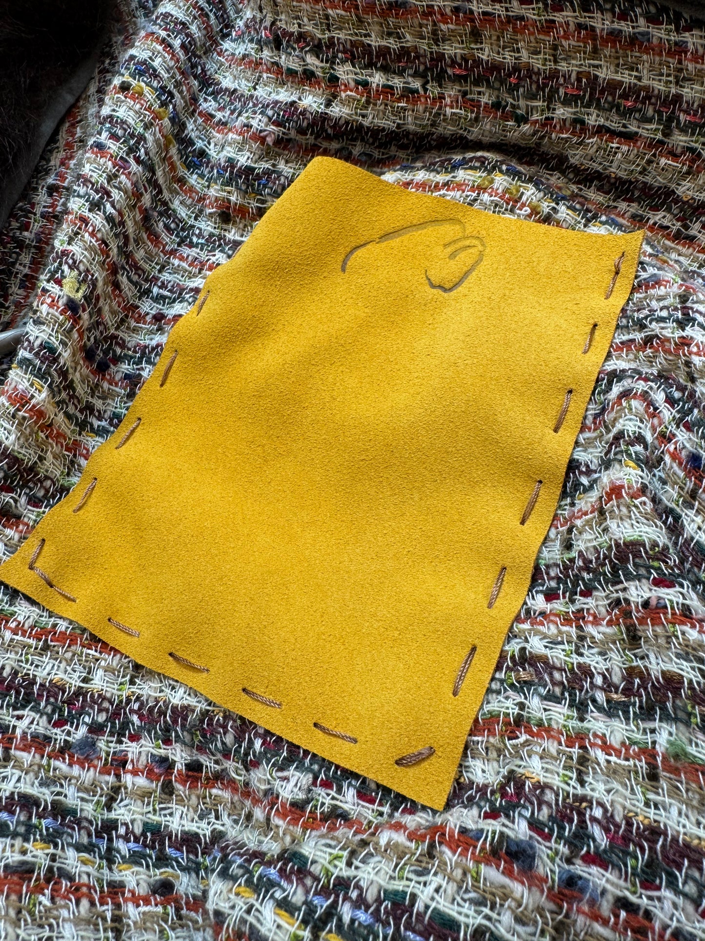 Summer's Day Woven Bison-Trimmed Cape