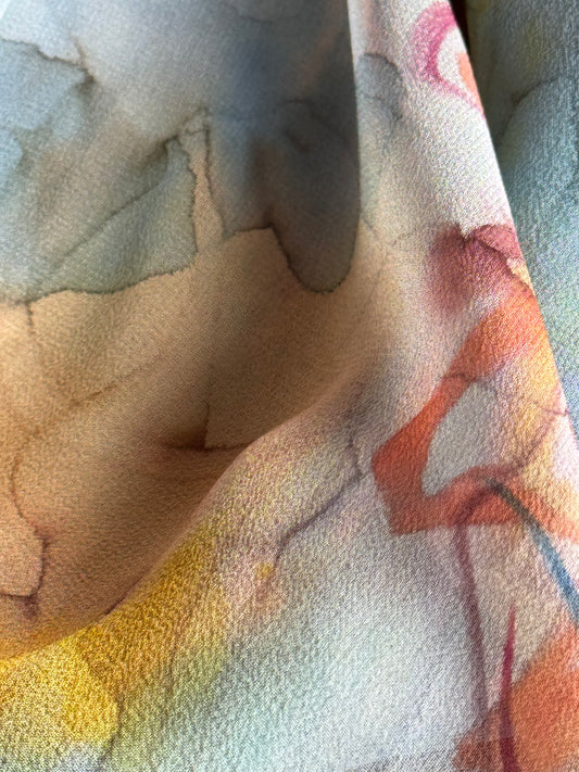 August Afternoon Hand-Painted Silk Scarf