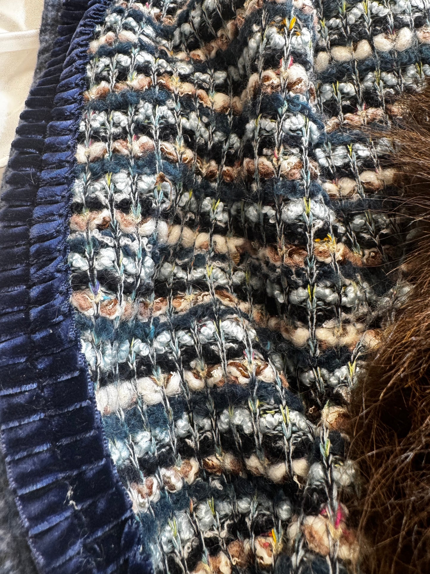 Rivers and Rocks Bison Trimmed Shawl