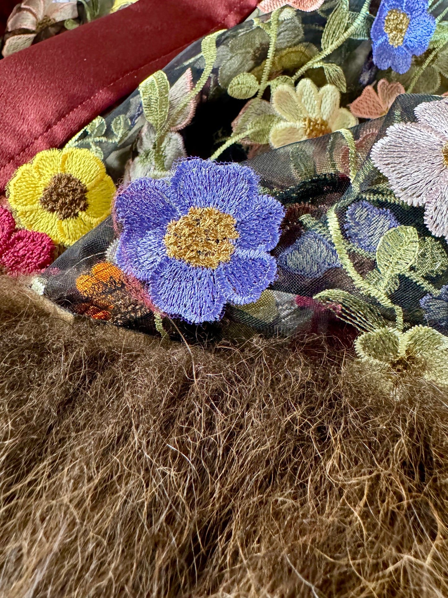 Field of Flowers Bison Trimmed Duster